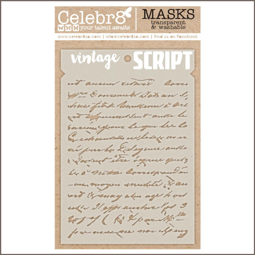 vintage script mask