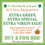 Extra Green, Extra Special, Extra Virgin Sale