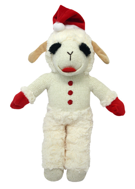 Multipet Lamb Chop Holiday w/ Santa Hat Standing
