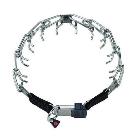 Herm Sprenger Stainless Steel ULTRA-PLUS Training Collar with Center-Plate and ClicLock 