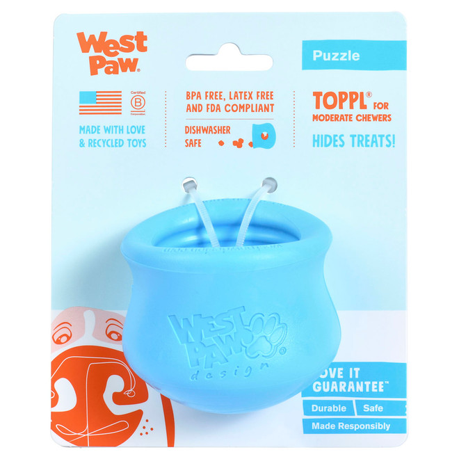 West Paw Zogoflex Toppl Treat Dispensing Dog Chew Toy