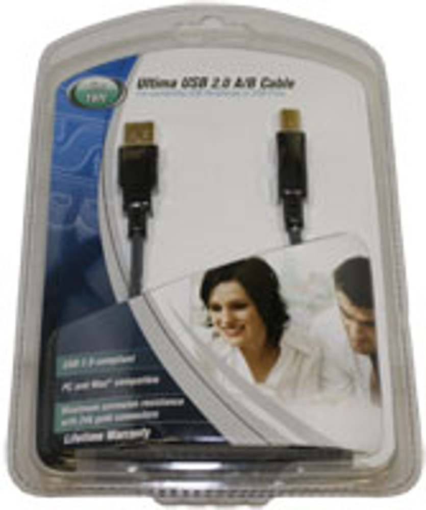 USB 2.0  Type A Male to Type B Male Cable