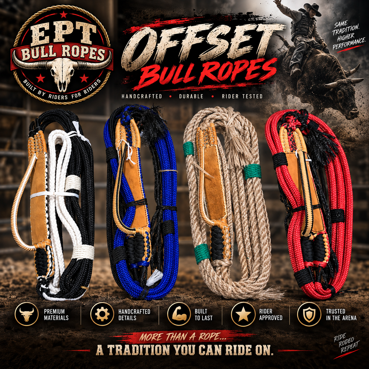 1–2" Offset Bull Ropes