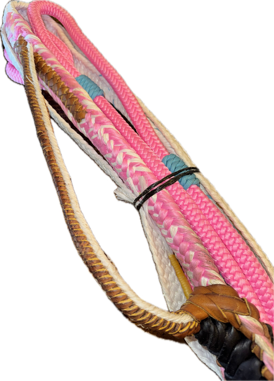Pink Nylon & Black Poly Pro 9/7 RH | EPT Bull Ropes