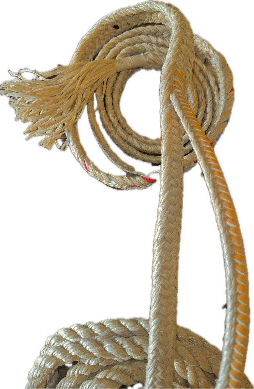 Old Bull Ropes Traditional Tan Poly Jr Bull Rope 9/7 RH | EPT Bull Ropes
