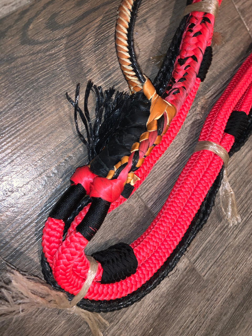 Insidious Red Rope- Pro 9/7 RH EPT Signature Bull Ropes 7/8 x 7/8- Rodeo  Rider -16