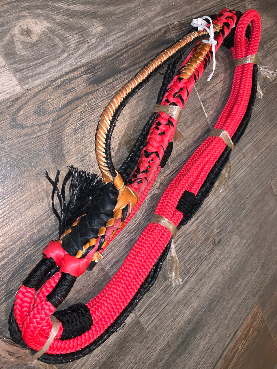 Insidious Red Rope- Pro 9/7 RH EPT Signature Bull Ropes 7/8 x 7/8- Rodeo  Rider -16