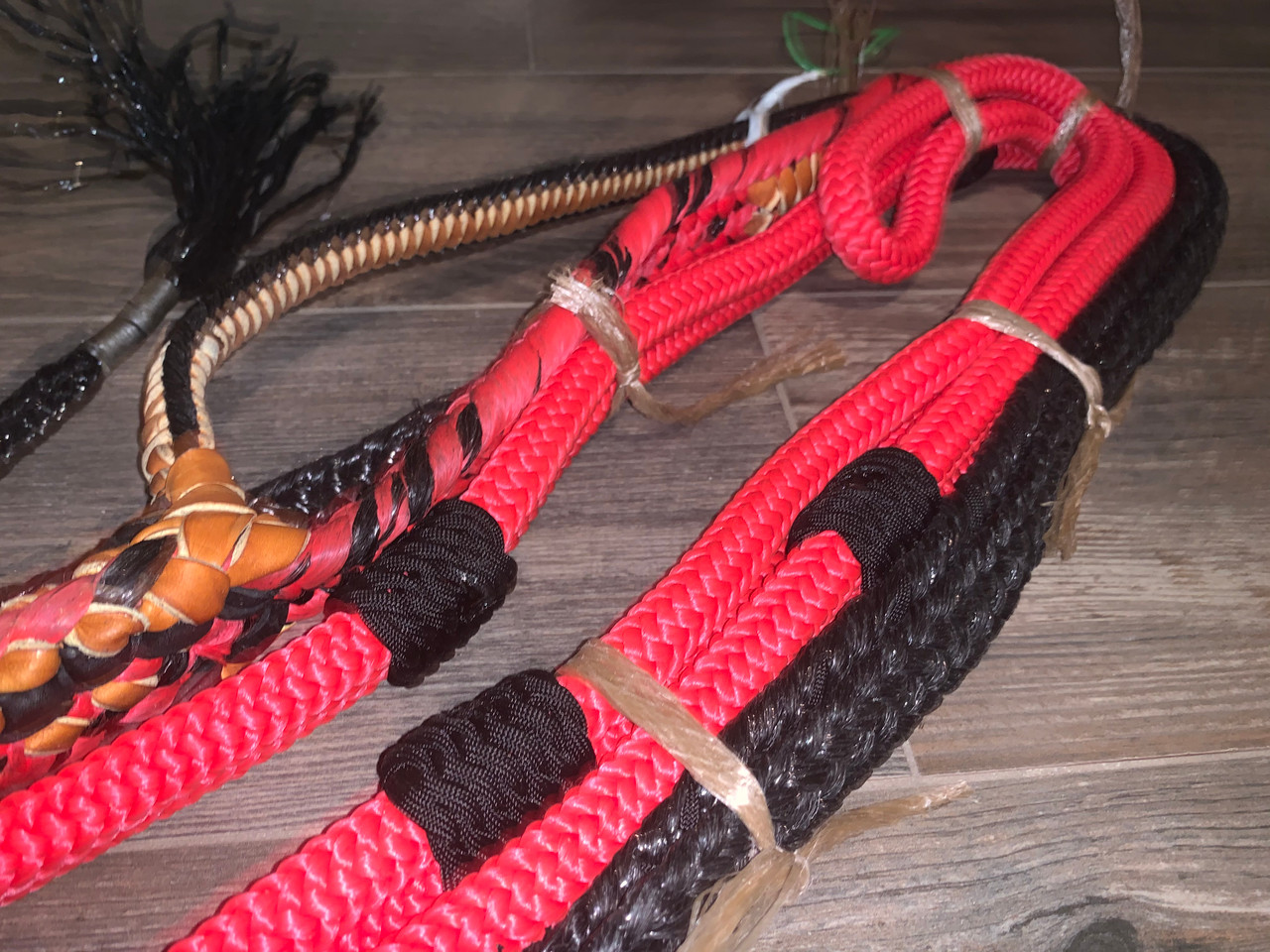 Insidious Red Rope- Pro 9/7 RH EPT Signature Bull Ropes 7/8 x 7/8- Rodeo  Rider -16