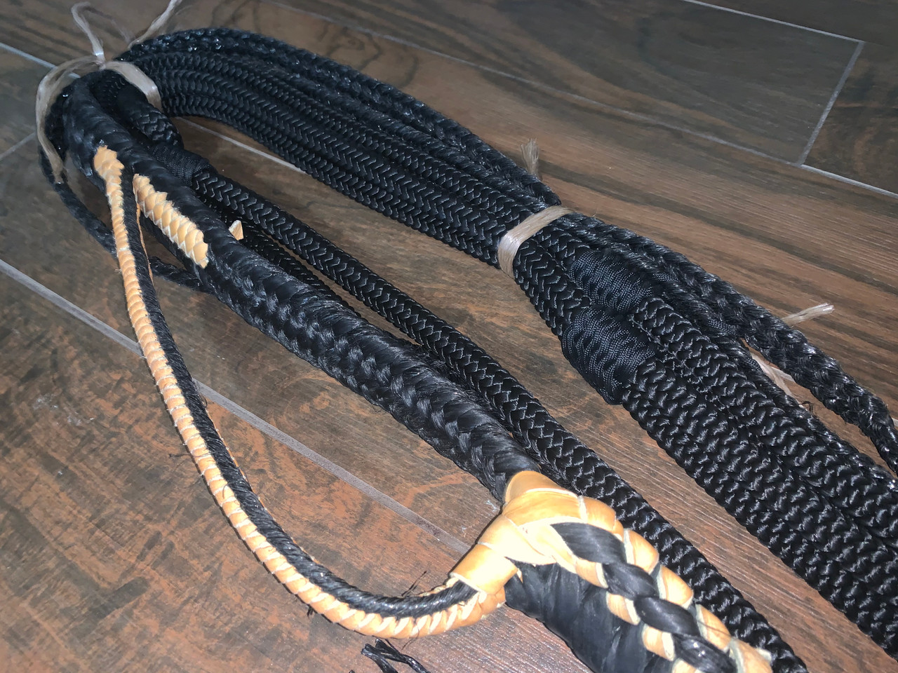 Black on Black Poly Jr Bull Rope 9/7 RH or LH | EPT Bull Ropes Junior ...