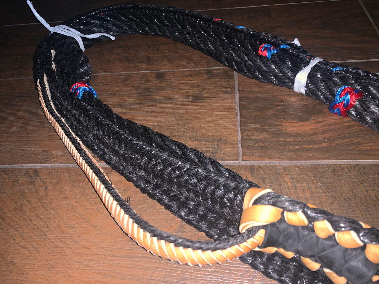 Traditional Tan Poly Bull Rope Pro 9/7 LH 3/4 x 3/4 - EPT Bull ropes Rodeo  Bull Rider 16