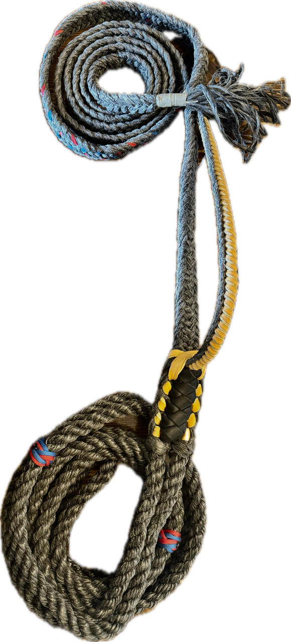Old Bull Ropes Traditional Black Poly Pro 9/7 LH 7/8