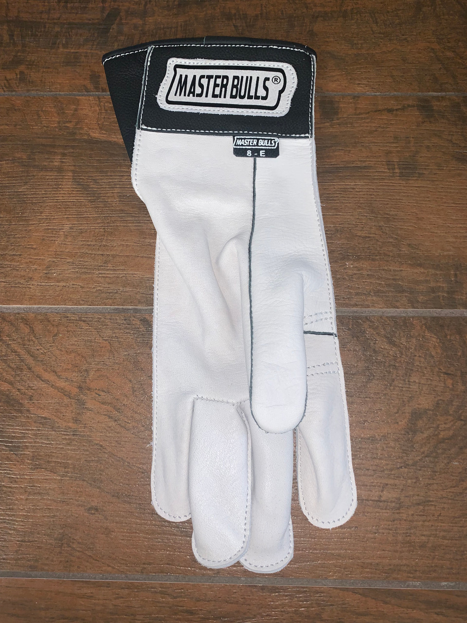 White Left Hand Bull Riding Glove | EPT Bull Ropes