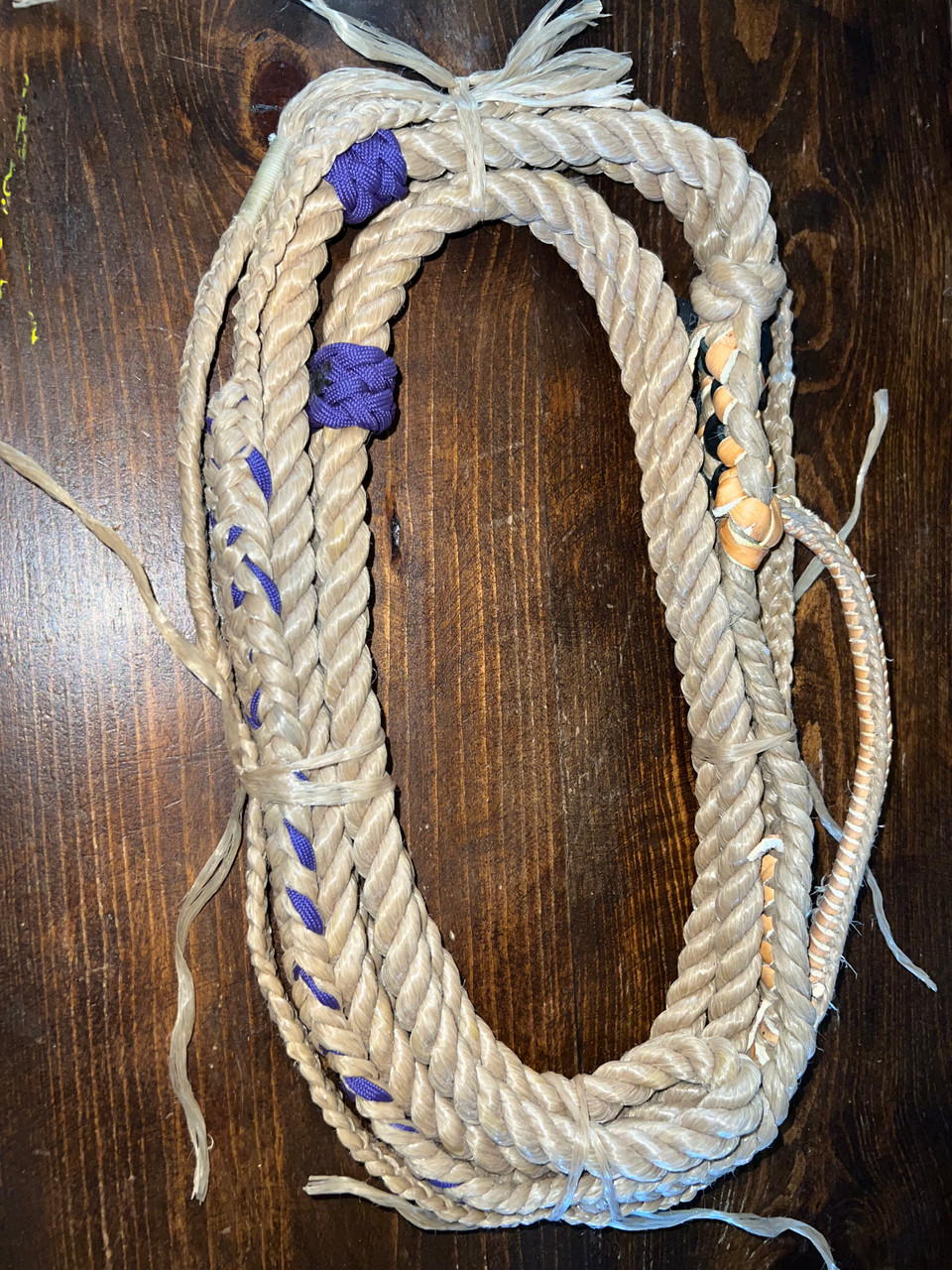 Tan Poly Calf Rope - Kids 9/7 RH 5/8