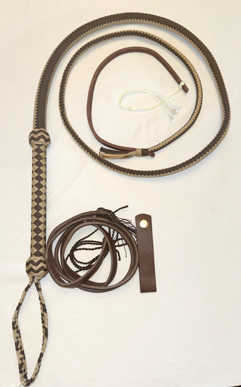 Paracorde Professionnelle 8 Pieds – Nylon Bleu Résistant 12 Tresses – Bullwhip – Pakistan