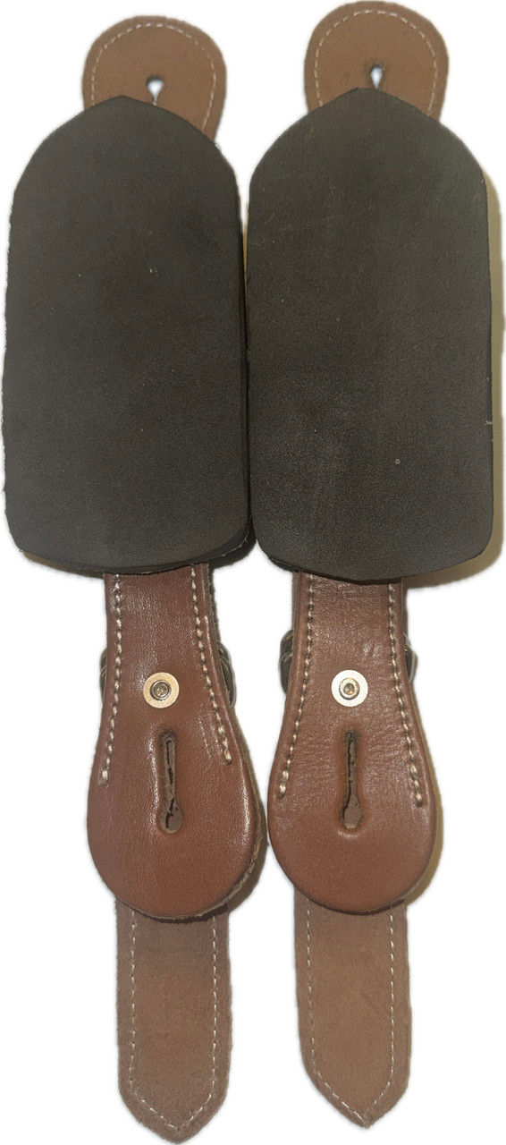 6 Paires De Contre-sanglons En Cuir Pour éperons - Lot De Qualité - Occasion