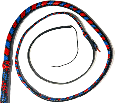Heavy Duty Bullwhip 16 Vlechten gevlochten Leer Paardensport Bullwhip Leren zweep Belly & Leather Bolster Inside Indiana Jones (12 voet (3.6 meter