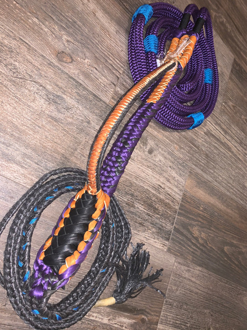 Purple on Black Brazilian Hybrid Pro 9/7 LH 13/16' x 3/4' Soft