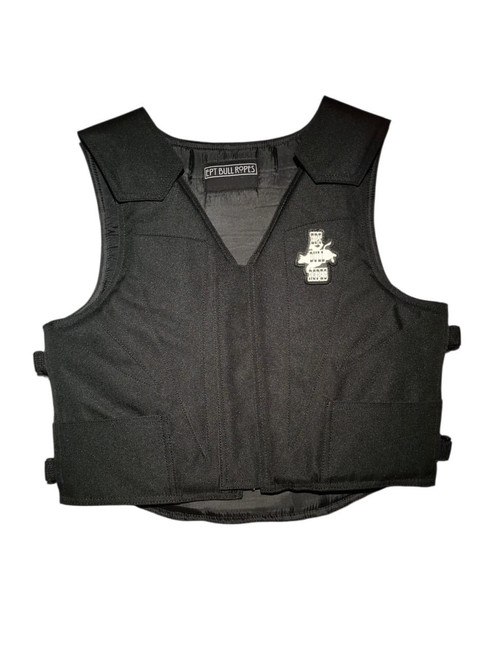 EPT v3.0 black Cordura youth bull riding vest for kids