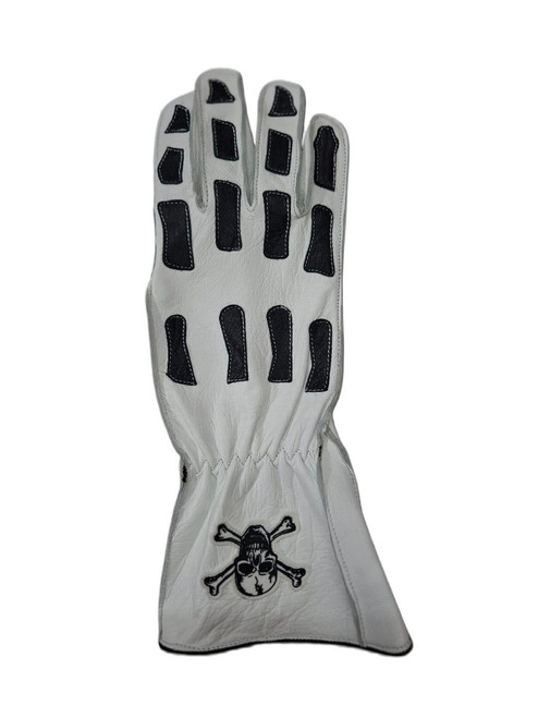 Backside of Skull & Bones EPT Bull Riding Glove