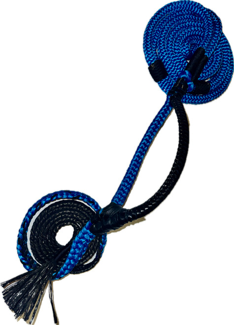 Royal Blue on Black Poly Jr Bull Brazilian EPT Bull Rope