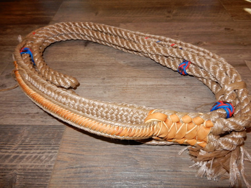 All Tan Poly Traditional PRO 9/5 RH 7/8" x 1" -EPT Bull Ropes Rodeo Rider 16'