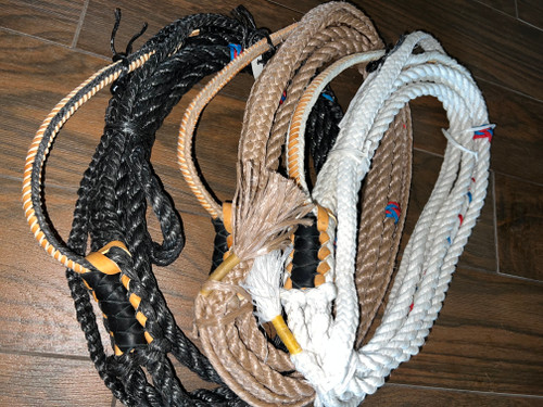 Custom Pro American Bull Rope Builder Traditional Tan Poly