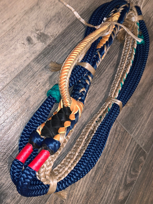 Navy Blue Mini Bull Ropes Kids Custom 9/7 LH EPT Bull Ropes - Mini Rodeo Rider