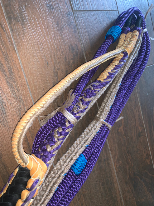 Purple on Tan Poly Brazilian Hybrid Pro | EPT Bull Ropes