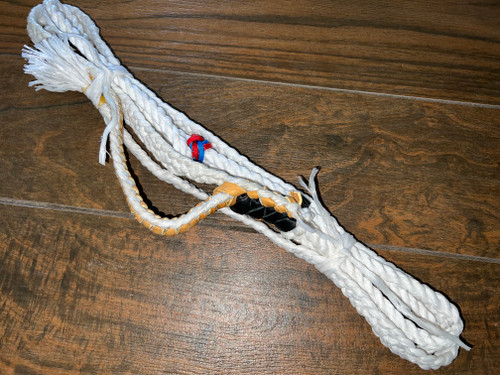 White Poly Mutton Riding Rope 7ft