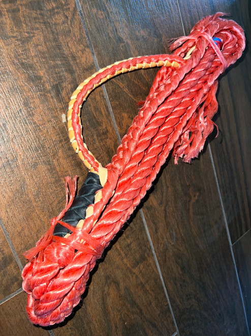 Red Poly Mutton Riding Rope 7ft