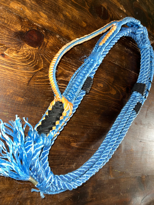 Blue Poly Pro Bull Rope 9/7 LH 3/4" x 3/4" EPT Bull Rope -  Rodeo Rider 16'