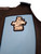 EPT Bull Riding Vest v3.0- Black & Light Blue Leather EPT Brand - Adult Tall Sizes: Small to X-Large