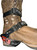 Adjustable Black Nylon Bull Riding Spur Strap Kit Adult Size