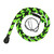 Pocket Mini Whip - Black & Lime Green Paracord 8 Plait -  3ft Handmade Pocket Mini Whip - Black & Lime Green Paracord 8 Plait -  3ft Handmade
