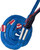 Blue Double Braid body on Red Poly Tail - American Jr Bull Ropes 9x7 LH 3/4" x 3/4" Half Lace-Half Skip 14'
