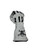 Backside view of White Skull & Bones EPT Bull Riding Glove