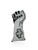 Front side Closed first of Skull & Bones EPT Bull Riding Glove
