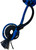 Handle Close up of Royal Blue on Black Poly Jr Bull Brazilian EPT Bull Rope