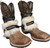 EPT Adult Black Nylon Bull Riding Spur Strap Kit with Sheep Wool Pads