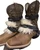 Adult Bull Riding Spur Straps with Soft Sheep Wool Pads