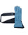 Premium Strap-Reinforced Calf Leather Bull Riding Glove EPT (Right Hand, Outer Seam)  Black & Light Blue