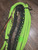 Lime Green Nylon & Black Poly Jr Bull 9/7 RH or LH- 5/8 x 5/8" Soft -  EPT Bull Rope Rider 14'