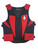 Black and Red Youth Cordura Bull Riding Vest Front Side