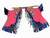 Pink & Metallic Blue Bull Riding Rodeo Chaps Overview