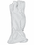 Rough Rider white leather bull riding glove palm view