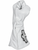 White deerskin bull riding glove stitching detail