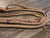 Tan Poly & Burgundy Leather - EPT Bull Ropes Custom PRO 9/7 LH - riding rodeo bull rider 16'