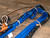 Royal Blue & Black PRO 9/7 RH- 3/4"x 7/8" EPT Bull Rope - Riding Rodeo Rider 16'