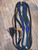 Navy Blue & Black Poly Pro 9/7LH- 3/4 x 3/4 EPT Bull Rope Rodeo Rider 16'