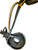 Traditional black 9/7 bull riding rope